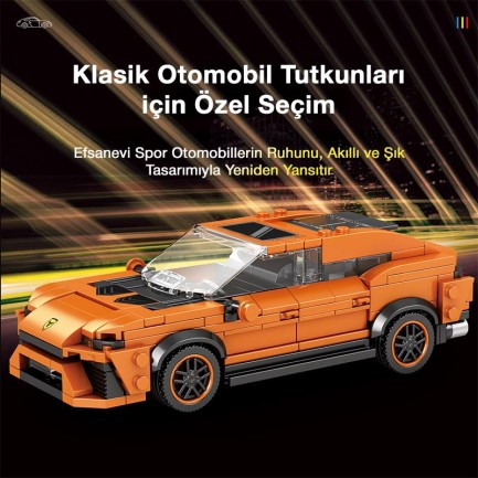 Reobrix Sports Car Lamborghini Urus 690 Brick Yapım Seti - Thumbnail