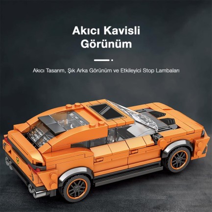 Reobrix Creator 690 Lamborghini Urus SUV Araba Yaratıcı Yapı Blok Seti Building Blocks - 408 Parça - Thumbnail
