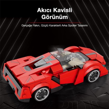 Reobrix Creator 803 Lykan Spor Araba Yaratıcı Yapı Blok Seti Building Blocks - 301 Parça - Thumbnail