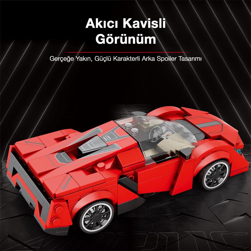 Reobrix Creator 803 Lykan Spor Araba Yaratıcı Yapı Blok Seti Building Blocks - 301 Parça