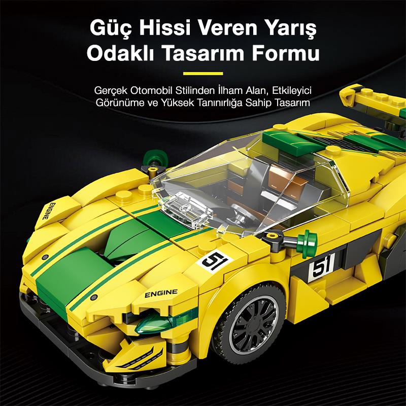 Reobrix Sports Car McLaren P1 GTR 677 Brick Yapım Seti