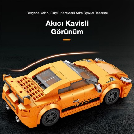 Reobrix Creator 791 Porsche 911 GT3 Spor Araba Yaratıcı Yapı Blok Seti Building Blocks - 338 Parça - Thumbnail