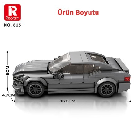 Reobrix Creator 815 Bmw 2 Serisi Spor Araba Yaratıcı Yapı Blok Seti Building Blocks - 369 Parça - Thumbnail
