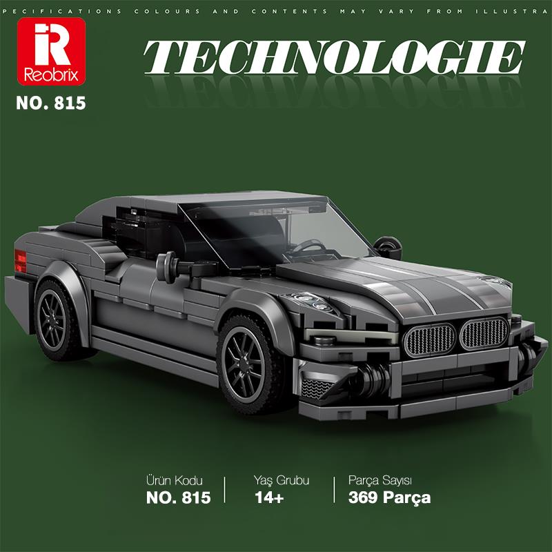 Reobrix Creator 815 Bmw 2 Serisi Spor Araba Yaratıcı Yapı Blok Seti Building Blocks - 369 Parça