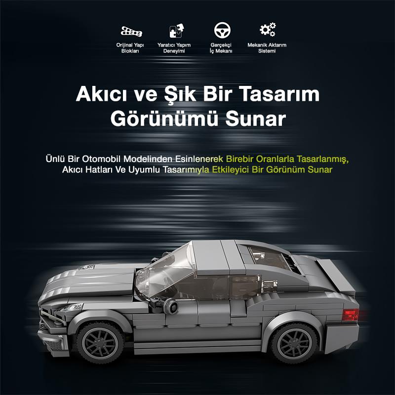Reobrix Creator 815 Bmw 2 Serisi Spor Araba Yaratıcı Yapı Blok Seti Building Blocks - 369 Parça