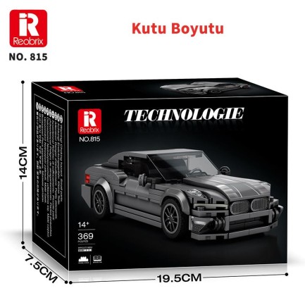 Reobrix Creator 815 Bmw 2 Serisi Spor Araba Yaratıcı Yapı Blok Seti Building Blocks - 369 Parça - Thumbnail