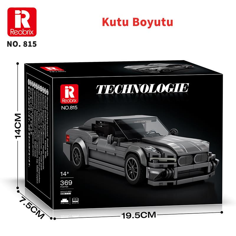 Reobrix Creator 815 Bmw 2 Serisi Spor Araba Yaratıcı Yapı Blok Seti Building Blocks - 369 Parça