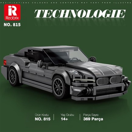 Reobrix Creator 815 Bmw 2 Serisi Spor Araba Yaratıcı Yapı Blok Seti Building Blocks - 369 Parça - Thumbnail