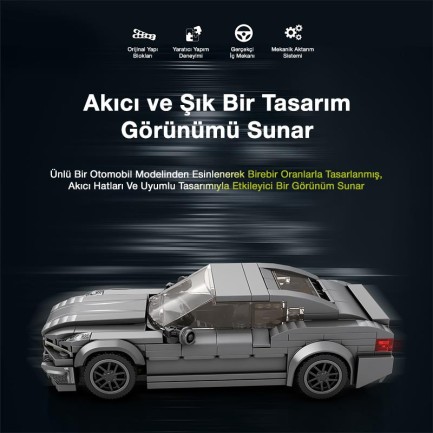 Reobrix Creator 815 Bmw 2 Serisi Spor Araba Yaratıcı Yapı Blok Seti Building Blocks - 369 Parça - Thumbnail