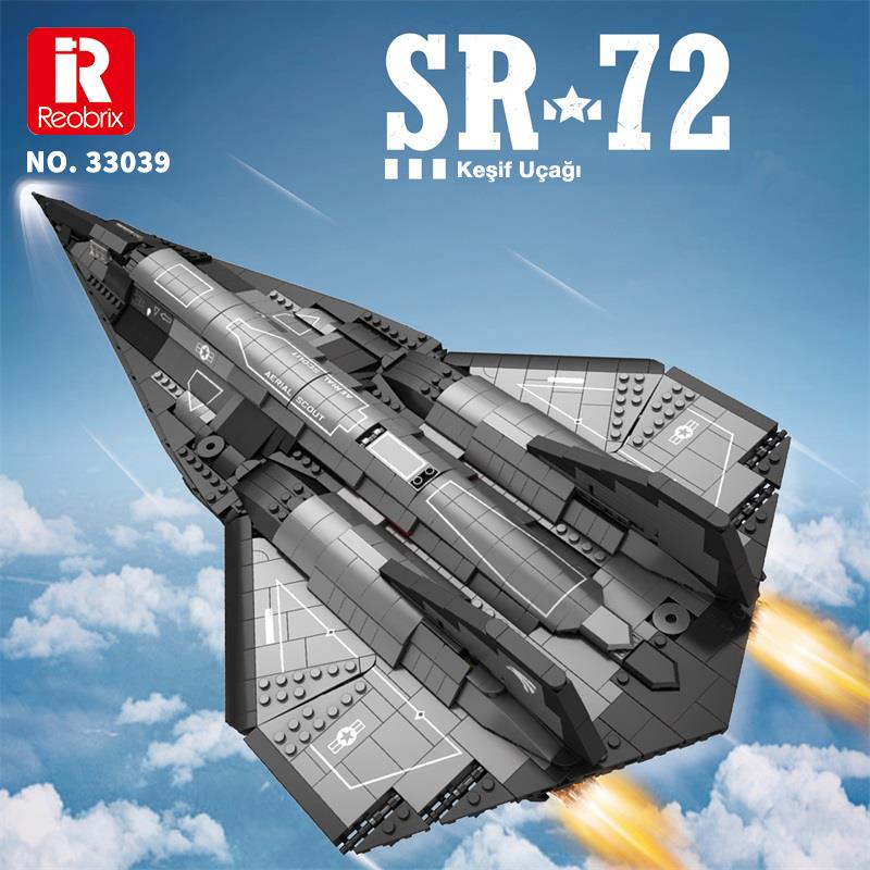 Reobrix Spy Plane American Lockheed Martin SR-72 33039 Brick Yapım Seti