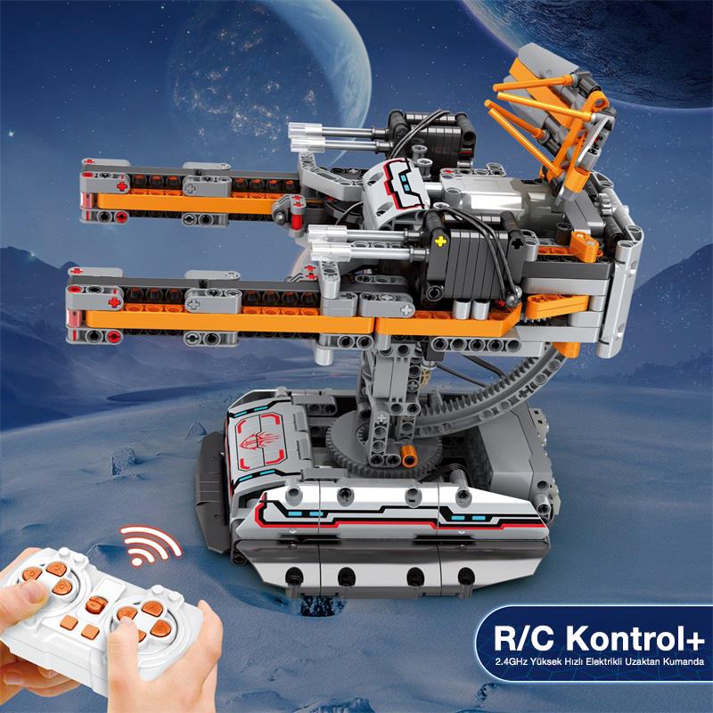 Reobrix 99002 Uçaksavar Topu (Star Revenge Anti-Aircraft Connon)Kumanda&Motor Yaratıcı Yapı Blok Seti