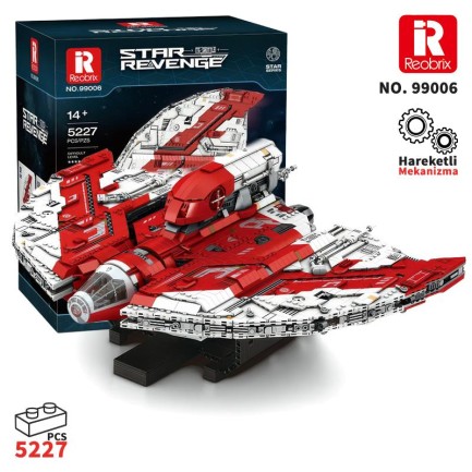 Reobrix - Reobrix 99006 Star Revenge Giant T6 Shuttle Yaratıcı Yapı Blok Seti Building Blocks - 5227 Parça