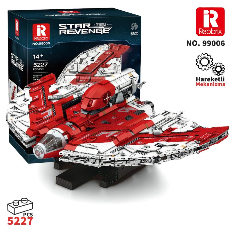 Reobrix 99006 Star Revenge Giant T6 Shuttle Yaratıcı Yapı Blok Seti Building Blocks - 5227 Parça