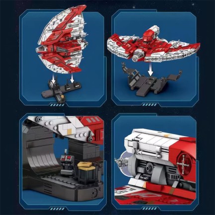 Reobrix 99006 Star Revenge Giant T6 Shuttle Yaratıcı Yapı Blok Seti Building Blocks - 5227 Parça - Thumbnail