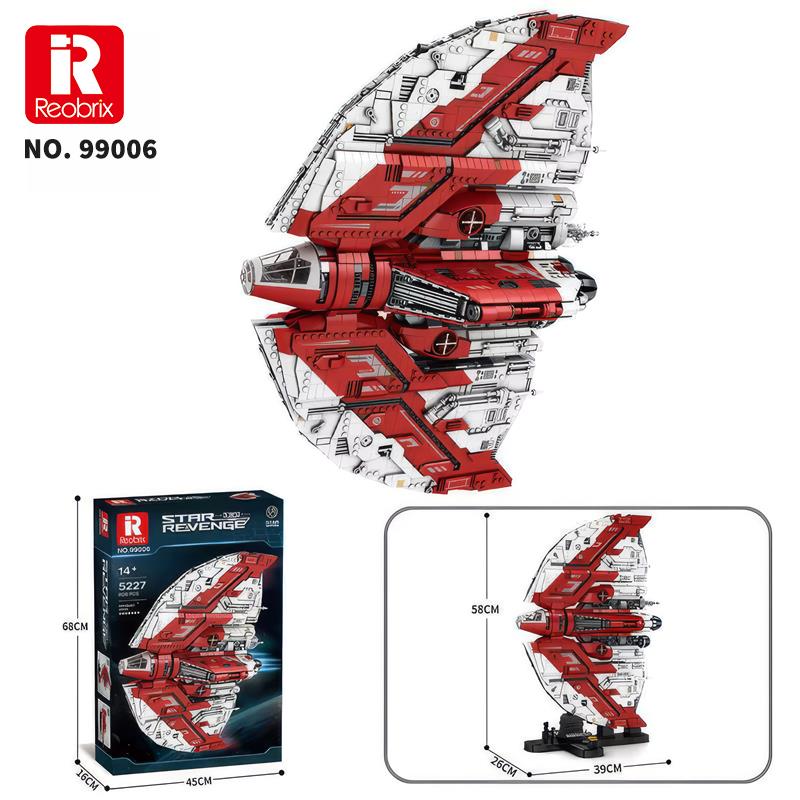 Reobrix 99006 Star Revenge Giant T6 Shuttle Yaratıcı Yapı Blok Seti Building Blocks - 5227 Parça