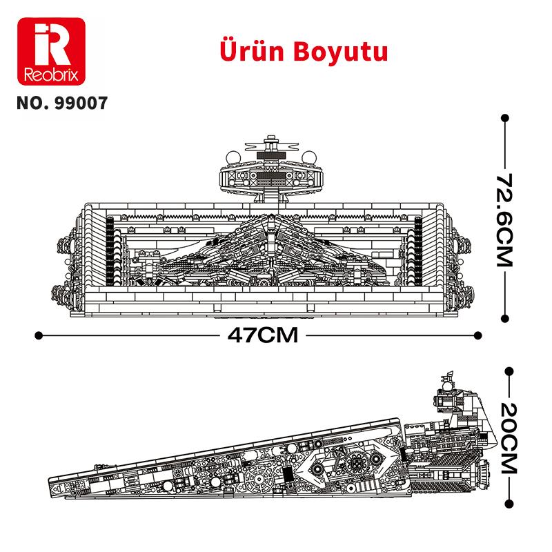 Reobrix 99007 Star Revenge Art Drawings Yaratıcı Yapı Blok Seti Building Blocks - 5345 Parça