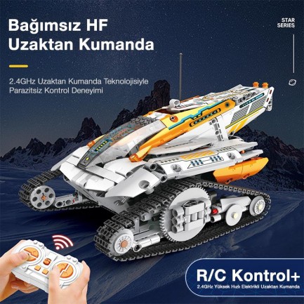 Reobrix Technic 99001 Kaşif (Star Revenge:Explorer) Kumanda&Motorlu Yaratıcı Yapı Blok Seti Building Blocks - 700 Parça - Thumbnail