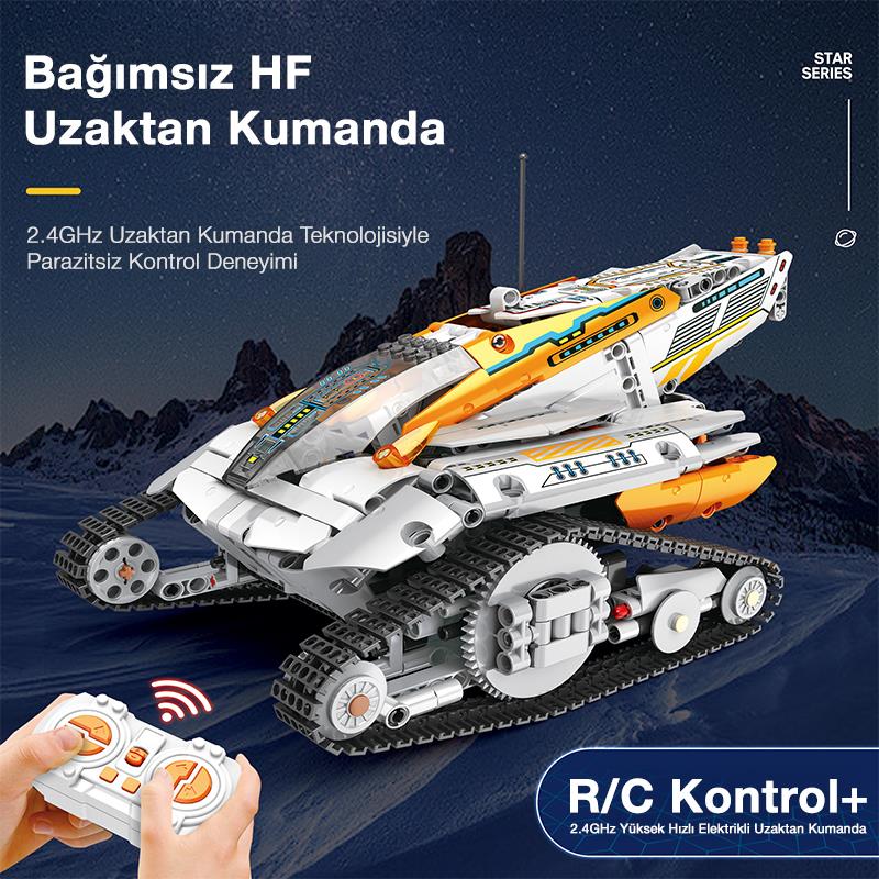 Reobrix Technic 99001 Kaşif (Star Revenge:Explorer) Kumanda&Motorlu Yaratıcı Yapı Blok Seti Building Blocks - 700 Parça