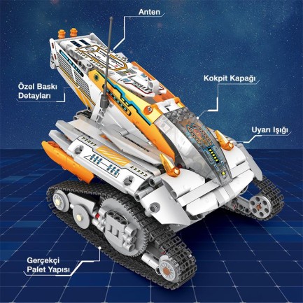 Reobrix Technic 99001 Kaşif (Star Revenge:Explorer) Kumanda&Motorlu Yaratıcı Yapı Blok Seti Building Blocks - 700 Parça - Thumbnail