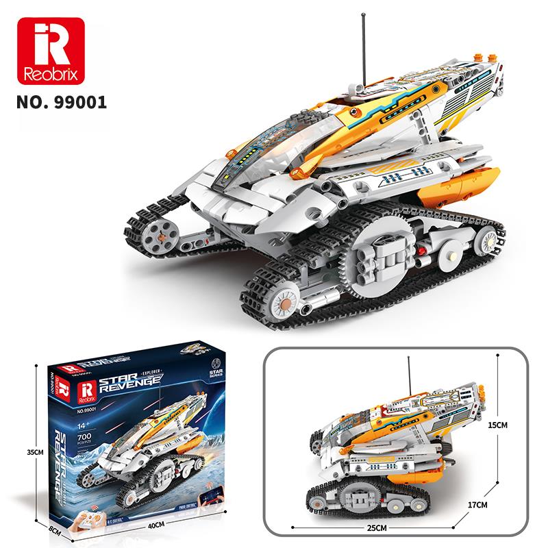 Reobrix Technic 99001 Kaşif (Star Revenge:Explorer) Kumanda&Motorlu Yaratıcı Yapı Blok Seti Building Blocks - 700 Parça