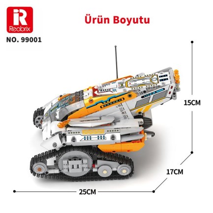 Reobrix Technic 99001 Kaşif (Star Revenge:Explorer) Kumanda&Motorlu Yaratıcı Yapı Blok Seti Building Blocks - 700 Parça - Thumbnail