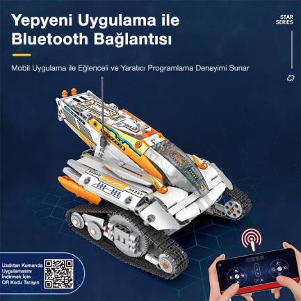 Reobrix Technic 99001 Kaşif (Star Revenge:Explorer) Kumanda&Motorlu Yaratıcı Yapı Blok Seti Building Blocks - 700 Parça - Thumbnail