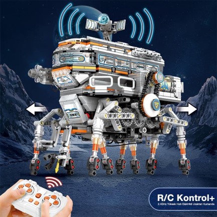Reobrix Technic 99003 Bilim İstasyonu (Star Revenge:Science Station) Kumandalı&Motorlu Yapı Blok Seti Building Blocks - 1378 Parça - Thumbnail