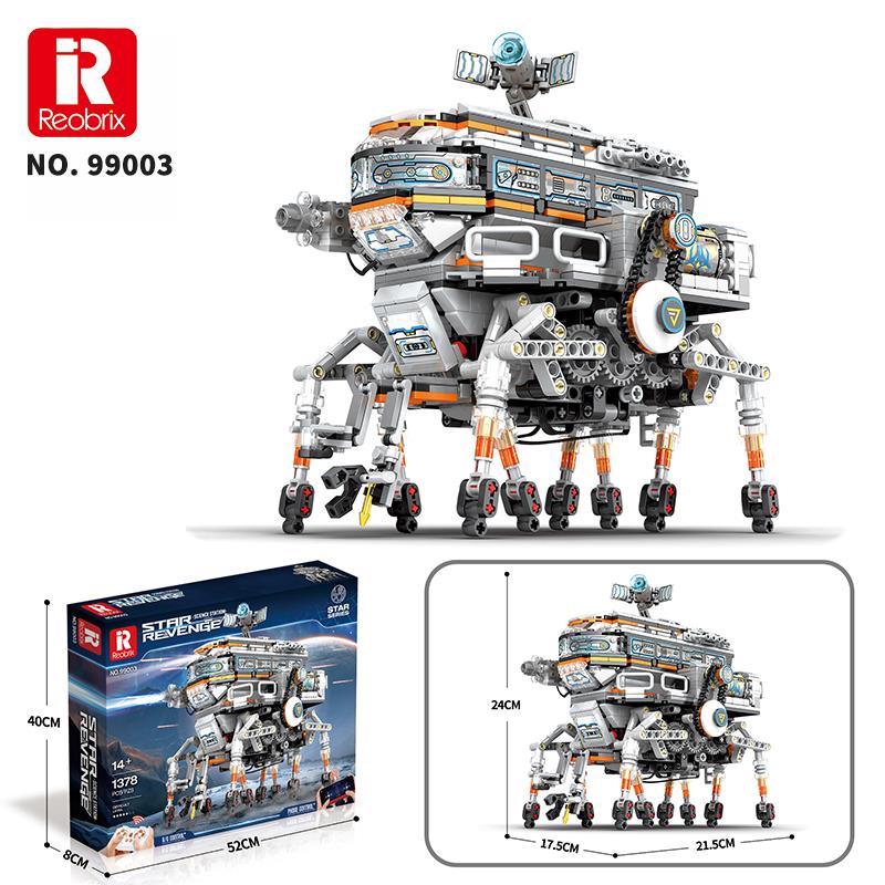 Reobrix Technic 99003 Bilim İstasyonu (Star Revenge:Science Station) Kumandalı&Motorlu Yapı Blok Seti Building Blocks - 1378 Parça