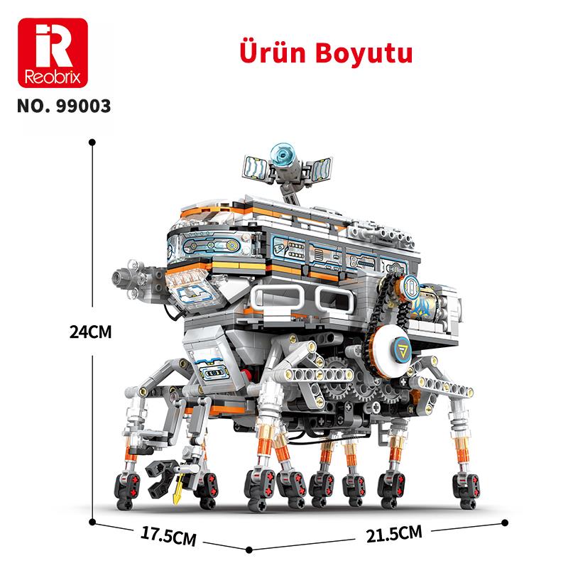 Reobrix Technic 99003 Bilim İstasyonu (Star Revenge:Science Station) Kumandalı|*|Motorlu Yapı Blok Seti Building Blocks - 1378 Parça