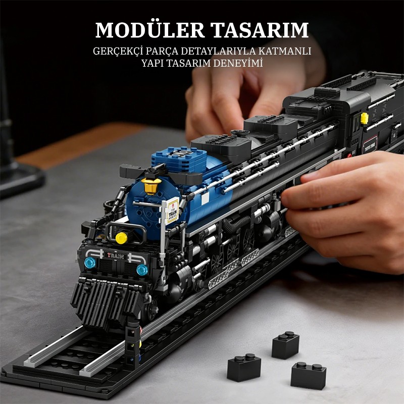 Reobrix Steam Locomotive 66805 Brick Yapım Seti