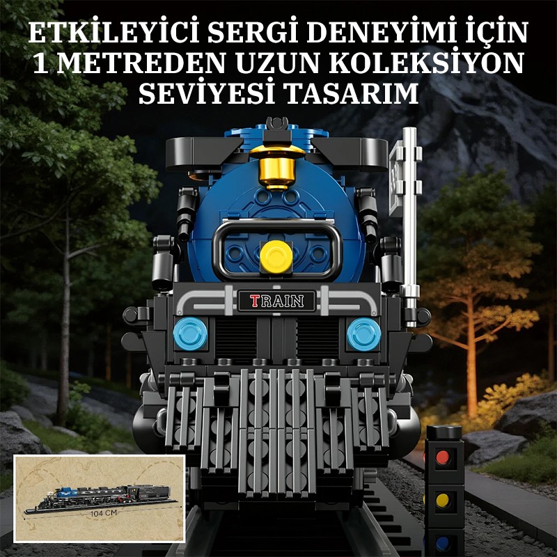 Reobrix Steam Locomotive 66805 Brick Yapım Seti