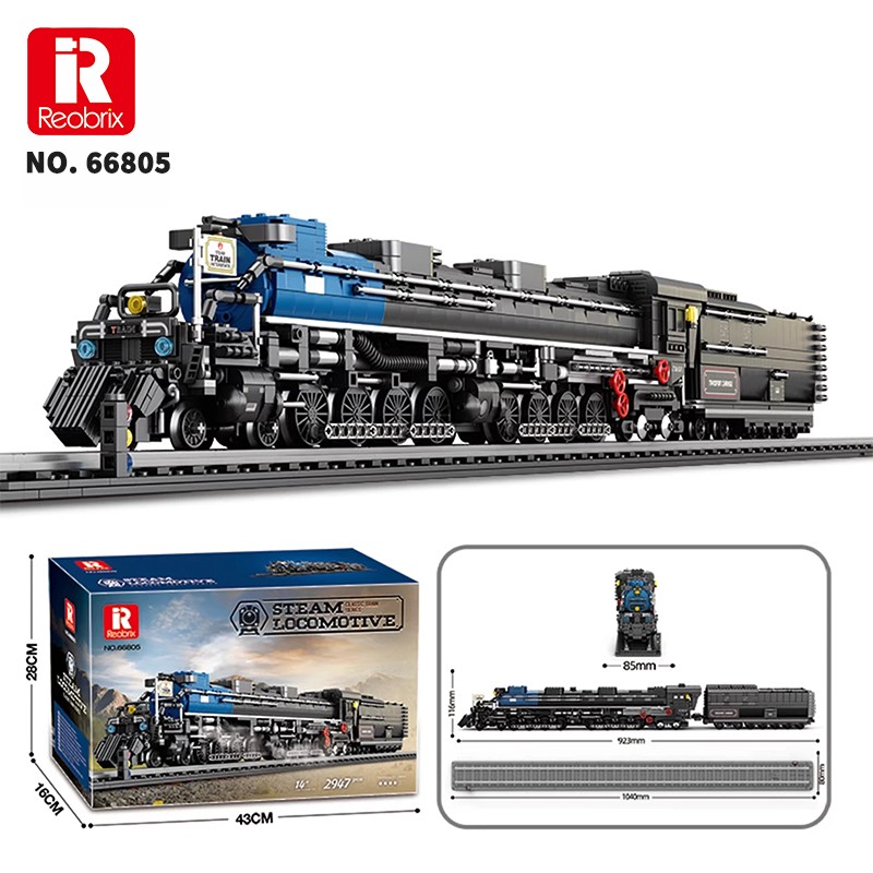 Reobrix Steam Locomotive 66805 Brick Yapım Seti