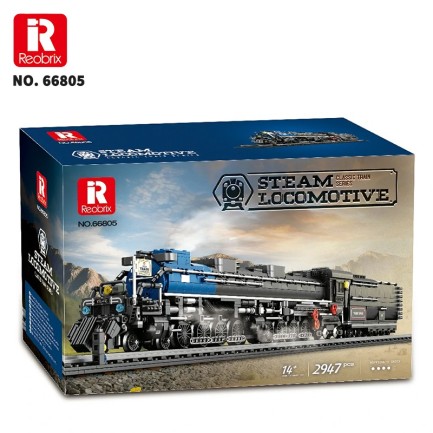 Reobrix Steam Locomotive 66805 Brick Yapım Seti - Thumbnail