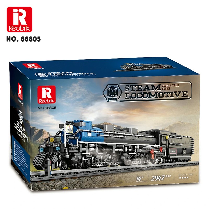 Reobrix Steam Locomotive 66805 Brick Yapım Seti