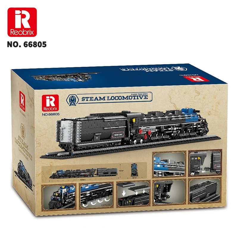 Reobrix Steam Locomotive 66805 Brick Yapım Seti