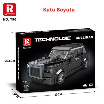 Reobrix Creator 790 Rolls Royce Cullinan SUV Araba Yaratıcı Yapı Blok Seti Building Blocks - 480 Parça - Thumbnail