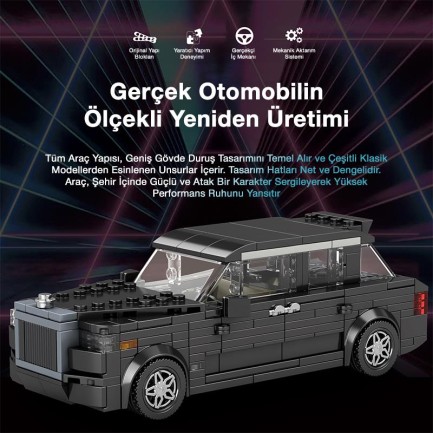 Reobrix Creator 790 Rolls Royce Cullinan SUV Araba Yaratıcı Yapı Blok Seti Building Blocks - 480 Parça - Thumbnail
