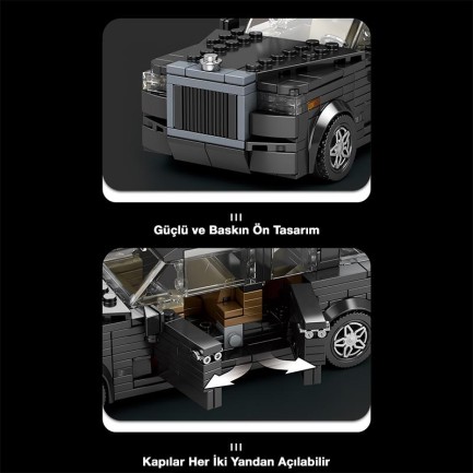 Reobrix Creator 790 Rolls Royce Cullinan SUV Araba Yaratıcı Yapı Blok Seti Building Blocks - 480 Parça - Thumbnail