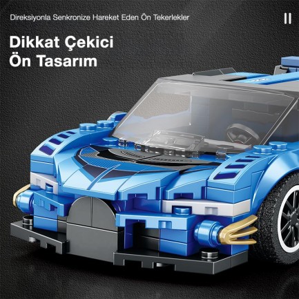 Reobrix Supercar Jaguar Vision Gran Turismo 795 Brick Yapım Seti - Thumbnail