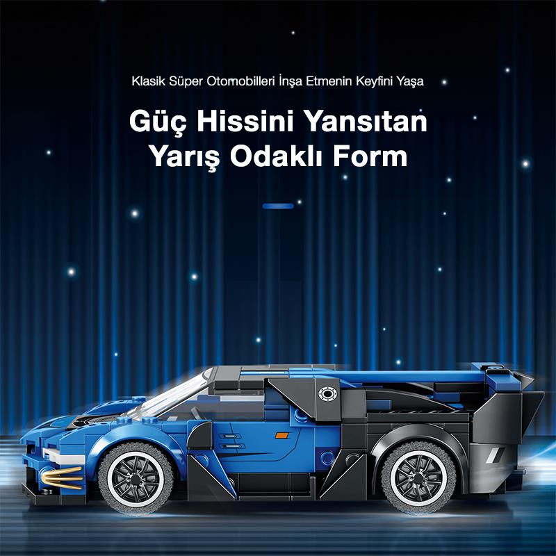 Reobrix Creator 795 Bugatti Vision GT Spor Araba Yaratıcı Yapı Blok Seti Building Blocks - 356 Parça