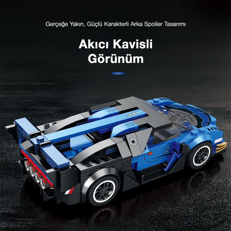Reobrix Creator 795 Bugatti Vision GT Spor Araba Yaratıcı Yapı Blok Seti Building Blocks - 356 Parça