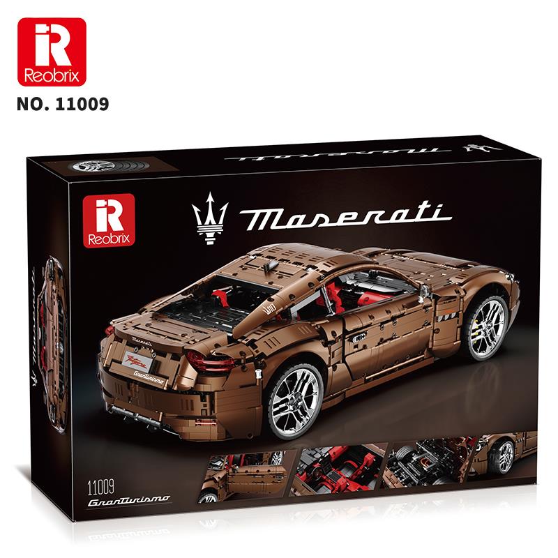 Reobrix 11009 Lisanslı 1/8 Maserati GranTurismo Kumanda ve Motorlu Yaratıcı Yapı Blok Seti Building Blocks - 5480 Parça