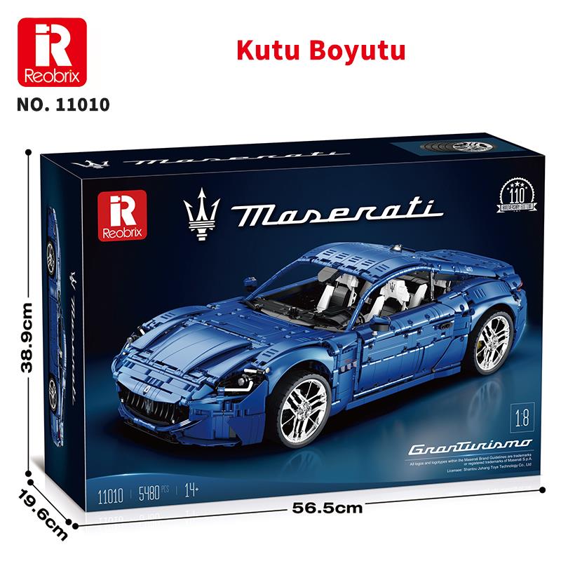 Reobrix Supercar Maserati GranTurismo 110th. Anniversary 11010 Brick Yapım Seti