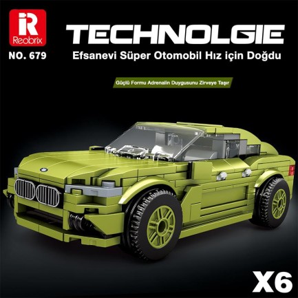Reobrix Creator 679 Bmw X6 Araba SUV Yaratıcı Yapı Blok Seti Building Blocks - 452 Parça - Thumbnail