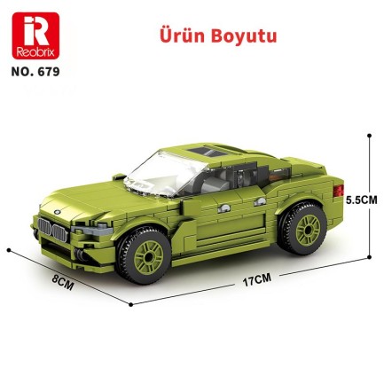 Reobrix Creator 679 Bmw X6 Araba SUV Yaratıcı Yapı Blok Seti Building Blocks - 452 Parça - Thumbnail