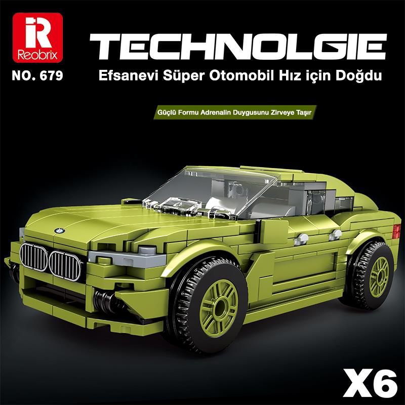 Reobrix Creator 679 Bmw X6 Araba SUV Yaratıcı Yapı Blok Seti Building Blocks - 452 Parça