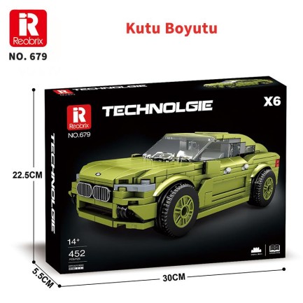 Reobrix Creator 679 Bmw X6 Araba SUV Yaratıcı Yapı Blok Seti Building Blocks - 452 Parça - Thumbnail
