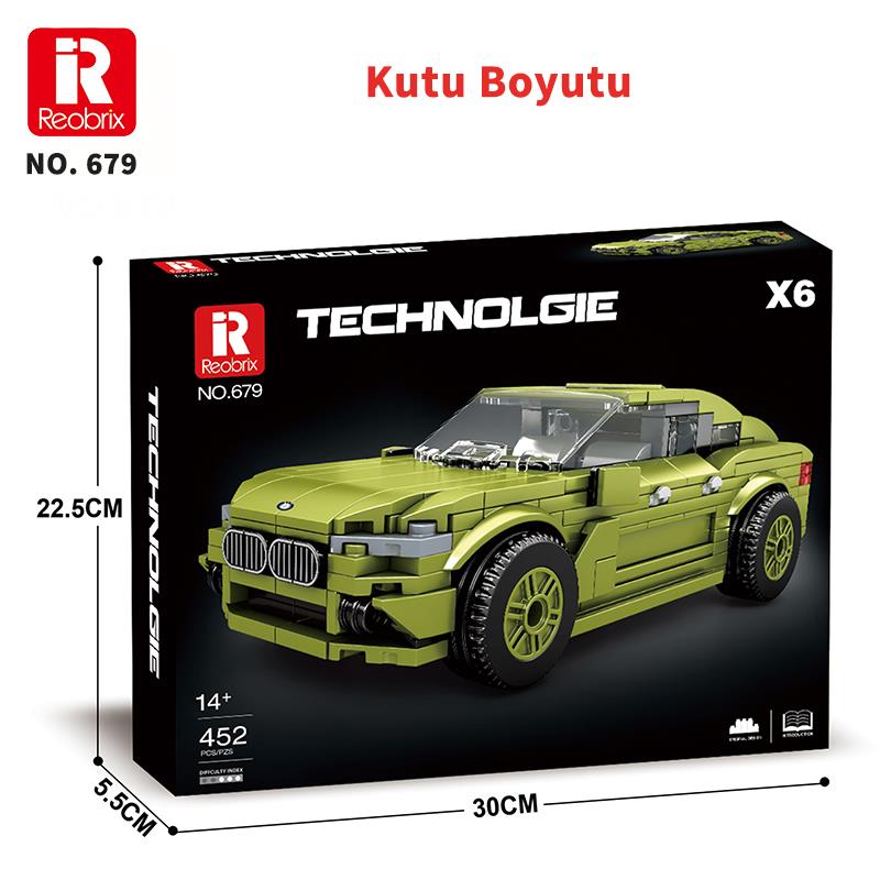 Reobrix Creator 679 Bmw X6 Araba SUV Yaratıcı Yapı Blok Seti Building Blocks - 452 Parça