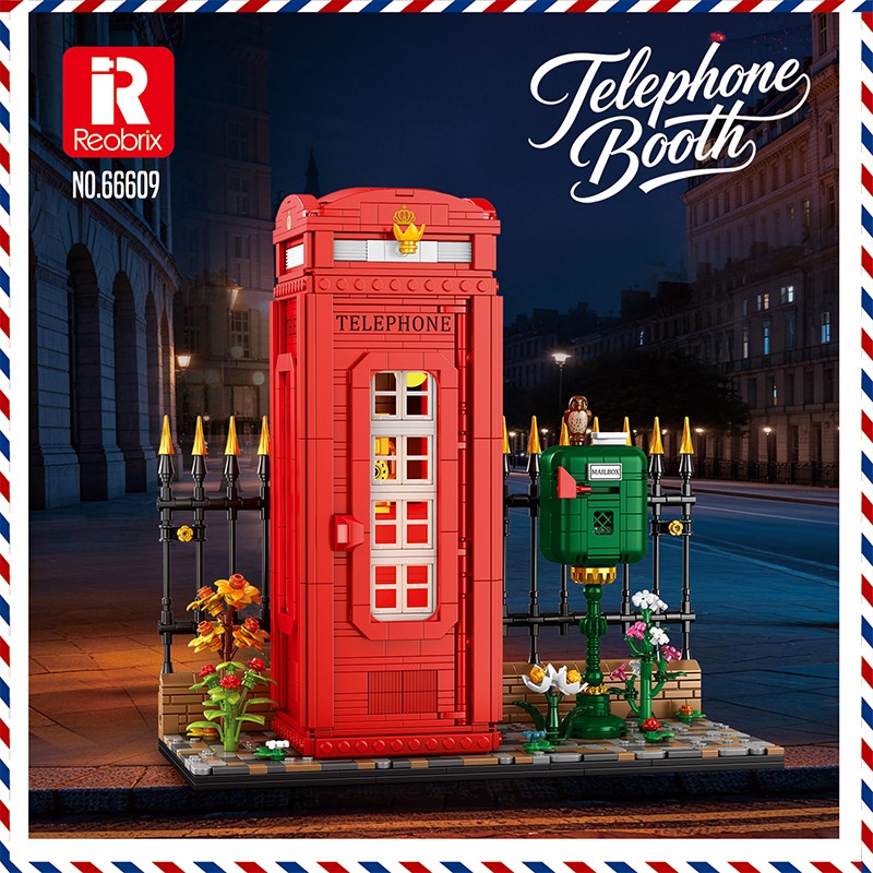 Reobrix Telephone Booth 66609 Brick Yapım Seti