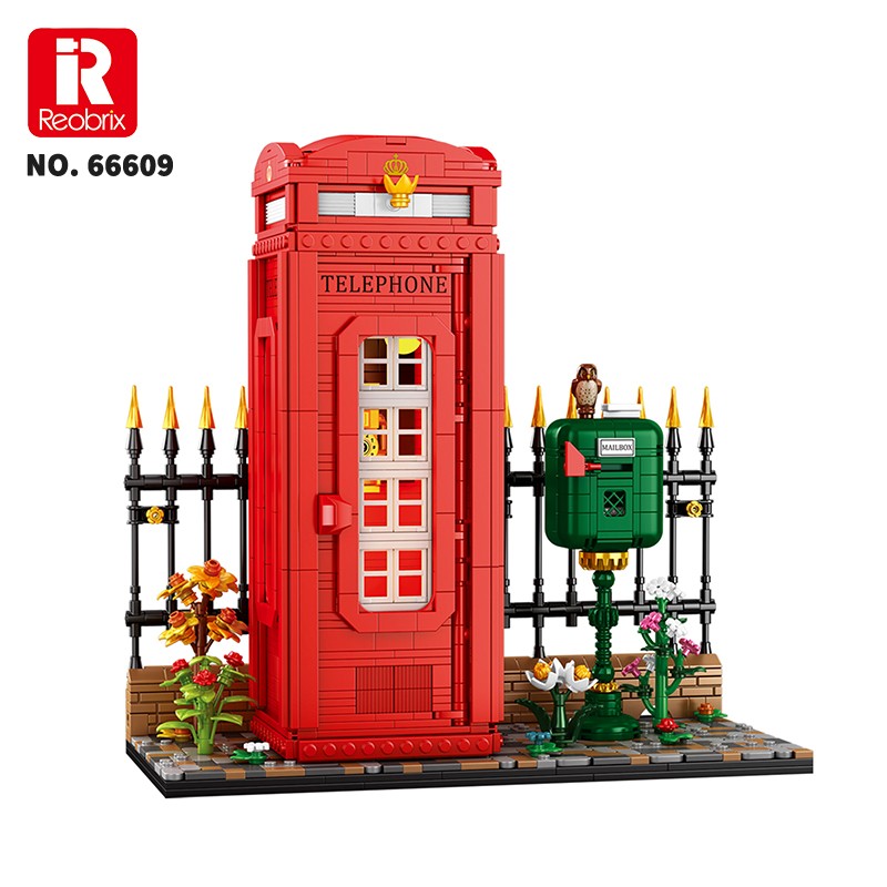 Reobrix Telephone Booth 66609 Brick Yapım Seti